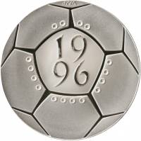 (1995) Монета Англия / Великобритания 1995 год 2 фунта "ЧЕ по футболу Великобритания 1996"  Серебро 